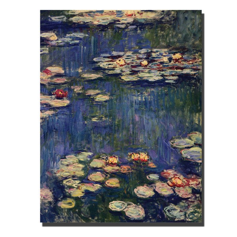 Claude Monet's Water Lilies 47" x 35" Canvas Art