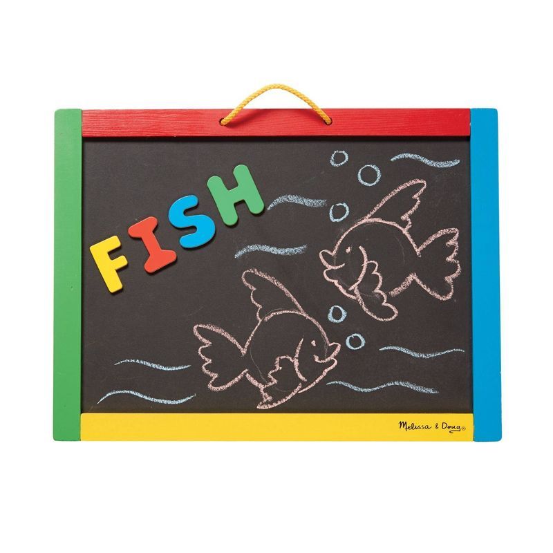 Colorful Wooden Frame Magnetic Chalkboard and Dry-Erase Board