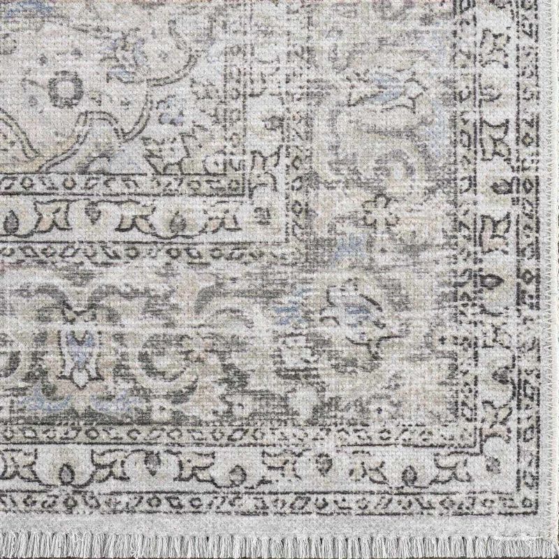 Elysian Fields Blue Oriental Washable Rectangular Rug 7'10"x10'3"