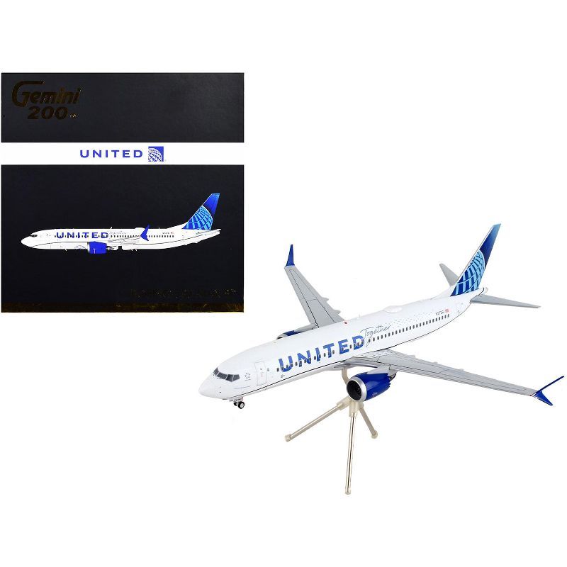 United Airlines Boeing 737 MAX 8 Diecast Model Airplane