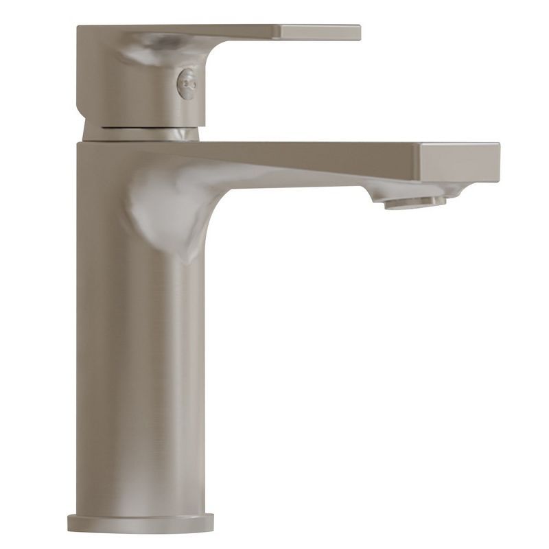 Brushed Nickel Single-Handle Modern Bathroom Faucet