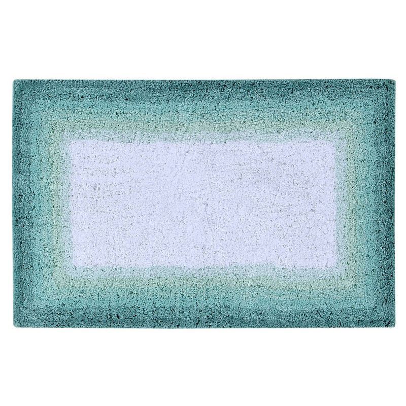 Cozy Comfort Turquoise 100% Cotton Bath Rug 21" x 34"