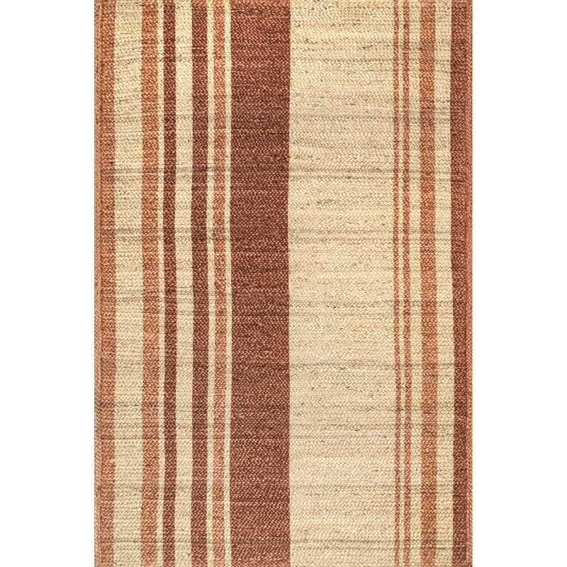 Warm Hues Handmade Braided Jute 8' x 10' Area Rug