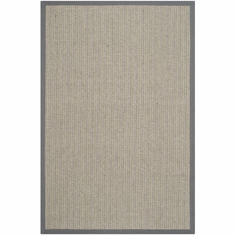Handmade Gray Cotton Braided Area Rug, 3' x 5'