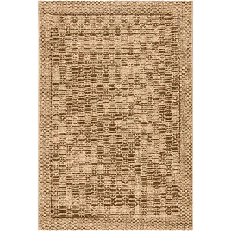 Natural Sisal Geometric Hand-Knotted 4' x 6' Area Rug