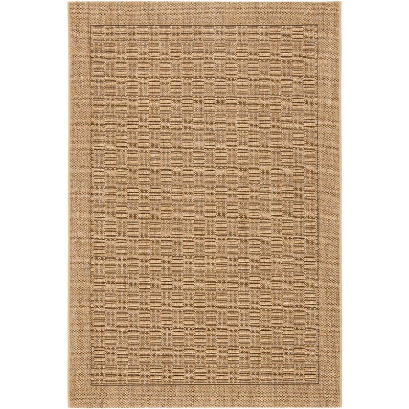 Natural Sisal Geometric Hand-Knotted 4' x 6' Area Rug