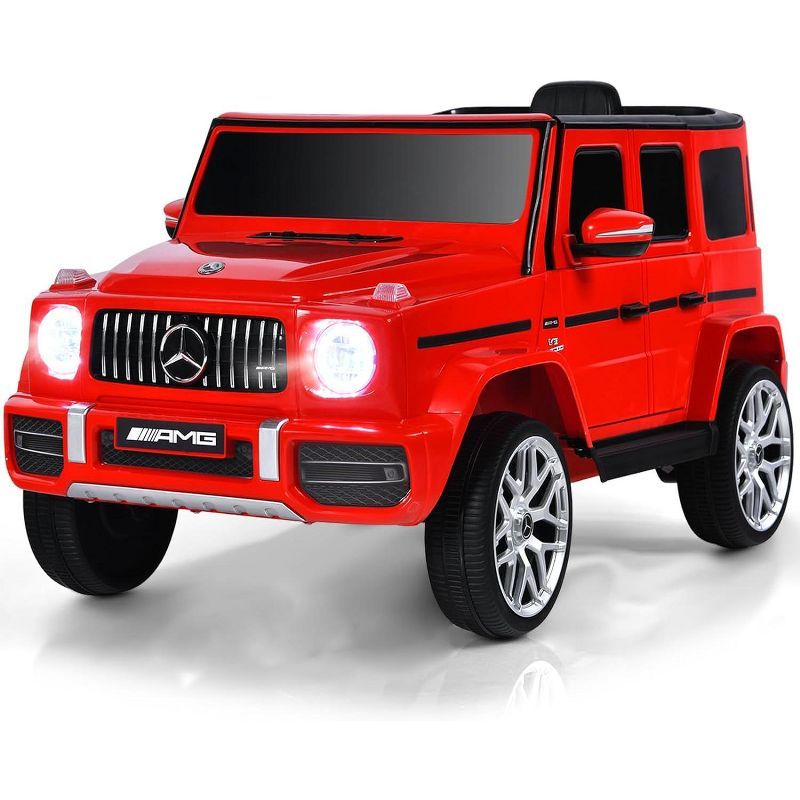 Red 12V Mercedes-Benz G63 Kids Ride-On Car with Remote Control