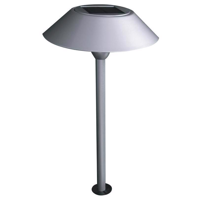 Feit Brushed Nickel Solar Powered LED Pathway Light with Dusk to Dawn