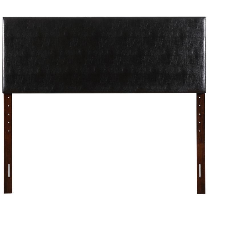 Nova Black Faux Leather Full Adjustable Headboard