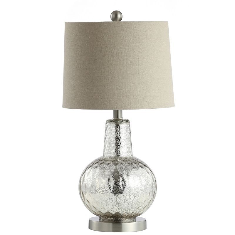 Atlas 23.5" Mercury Glass Table Lamp with USB Port