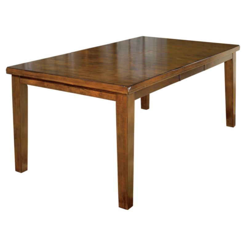 Brown Acacia Wood Extendable Rectangular Dining Table