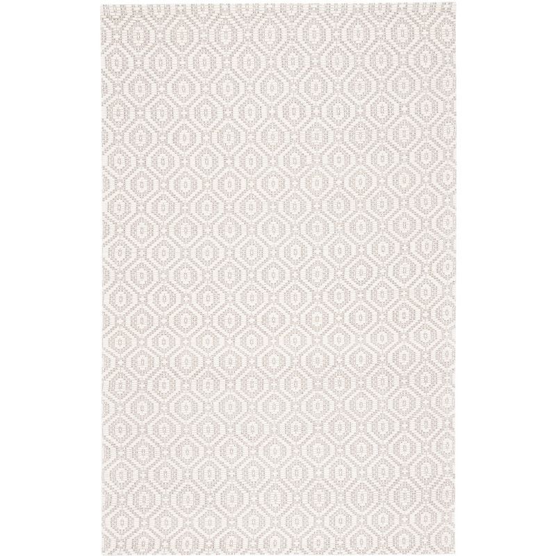 Elegant Marbella Ivory & Beige 3' x 5' Hand Woven Wool Blend Rug