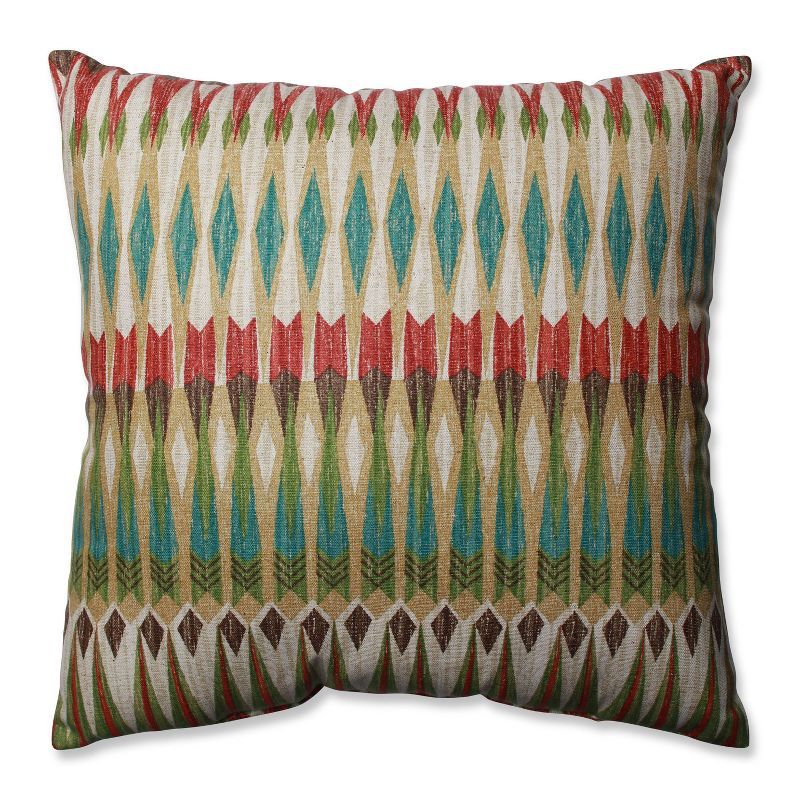 Acela Adobe Multicolor Linen-Look 18-inch Throw Pillow