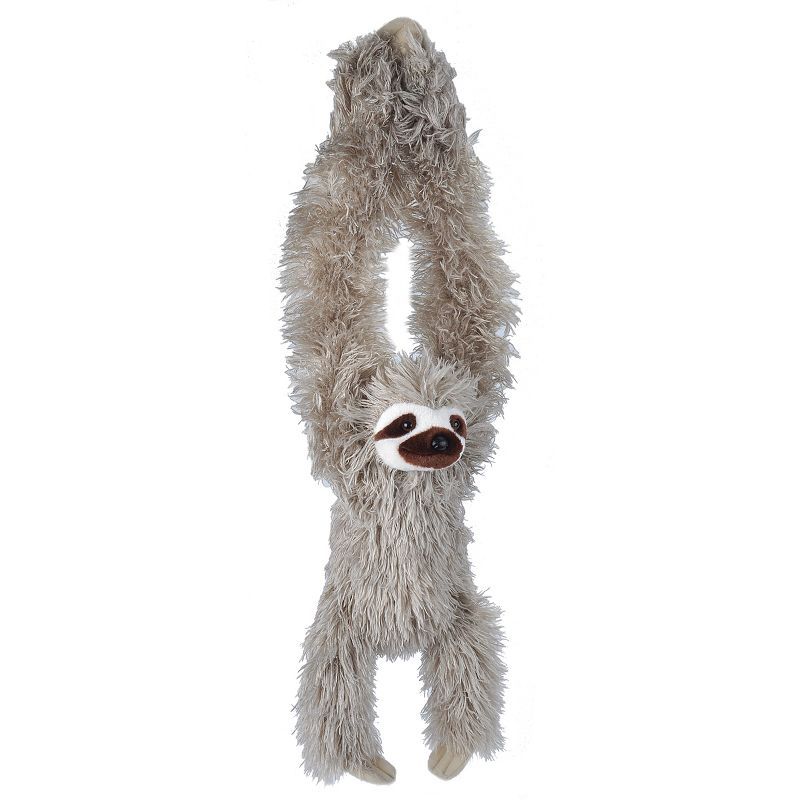 Hanging Grey and White Three Toed Sloth Plush Toy