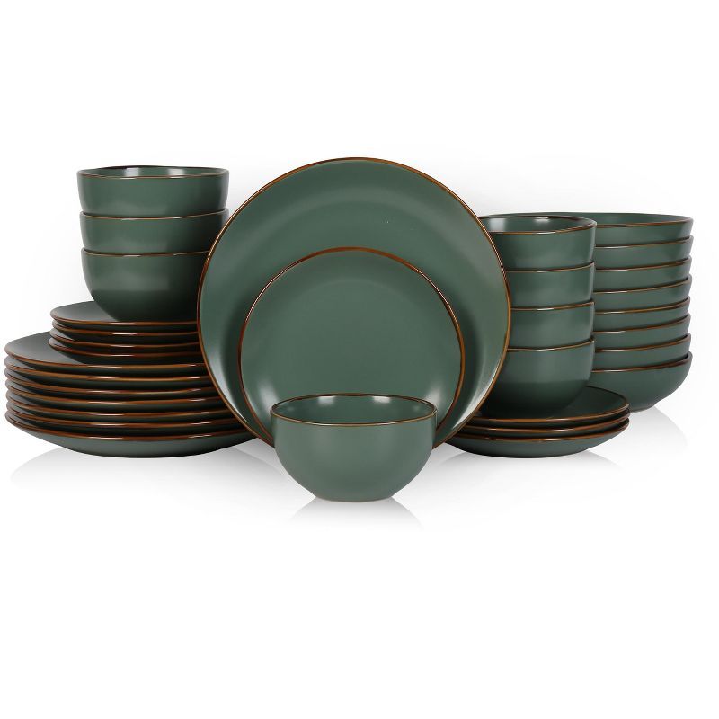 Stone Lain Brasa 32-Piece Stoneware Dinnerware Set, Service for 8