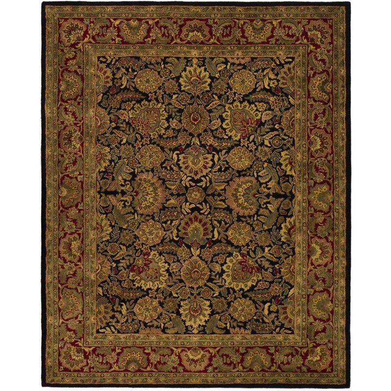 Classic Persian-Inspired Hand-Tufted Red Wool Area Rug