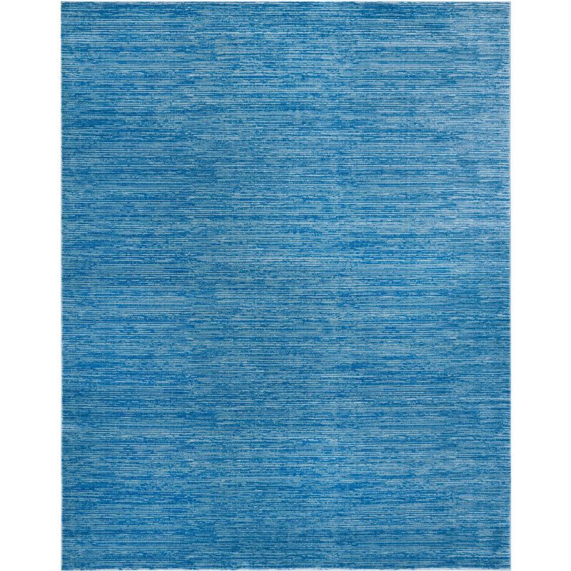 Vision Blue Solid Synthetic Easy Care Area Rug