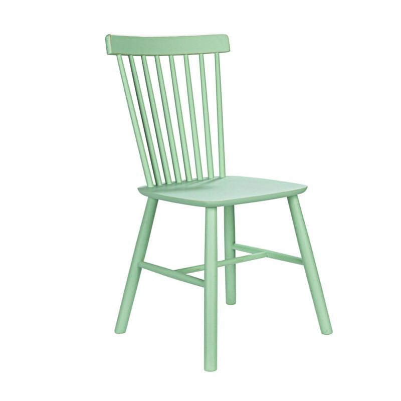 Mint Rubberwood Slatted Back Dining Chair