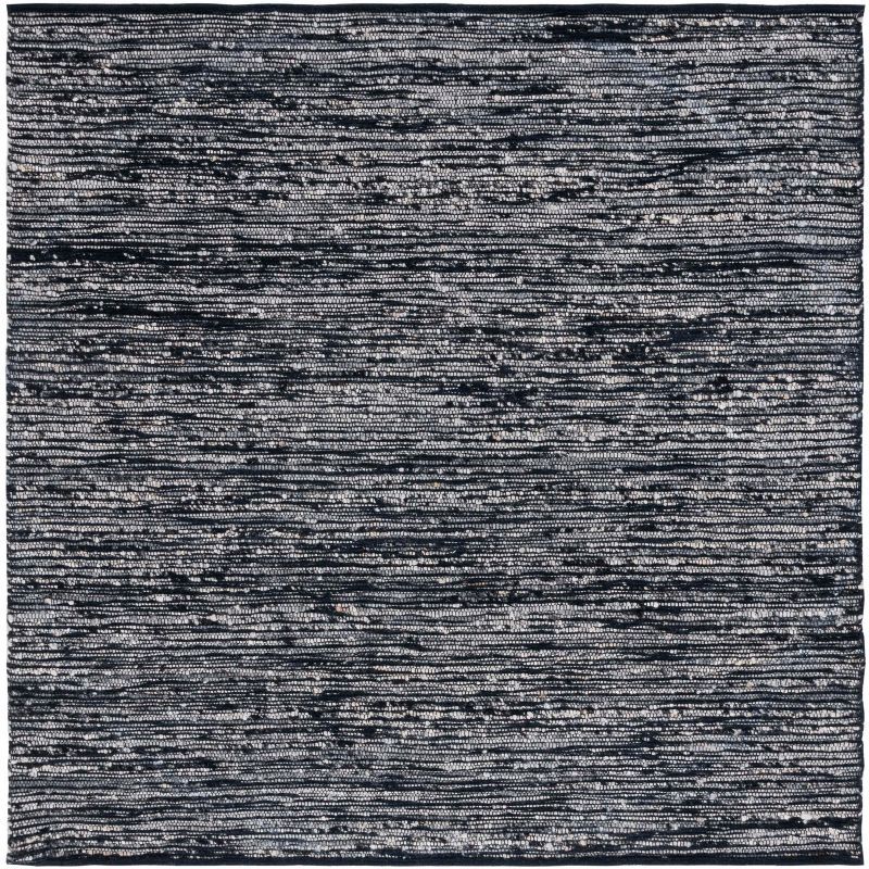 Natura Black and Gray Handwoven Wool Area Rug