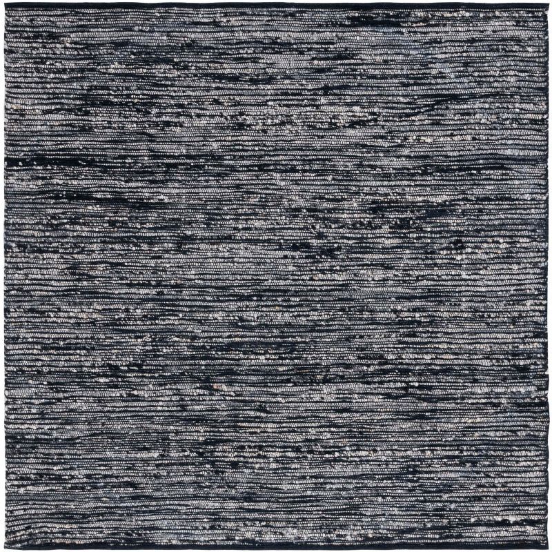 Natura Black and Gray Handwoven Wool Area Rug