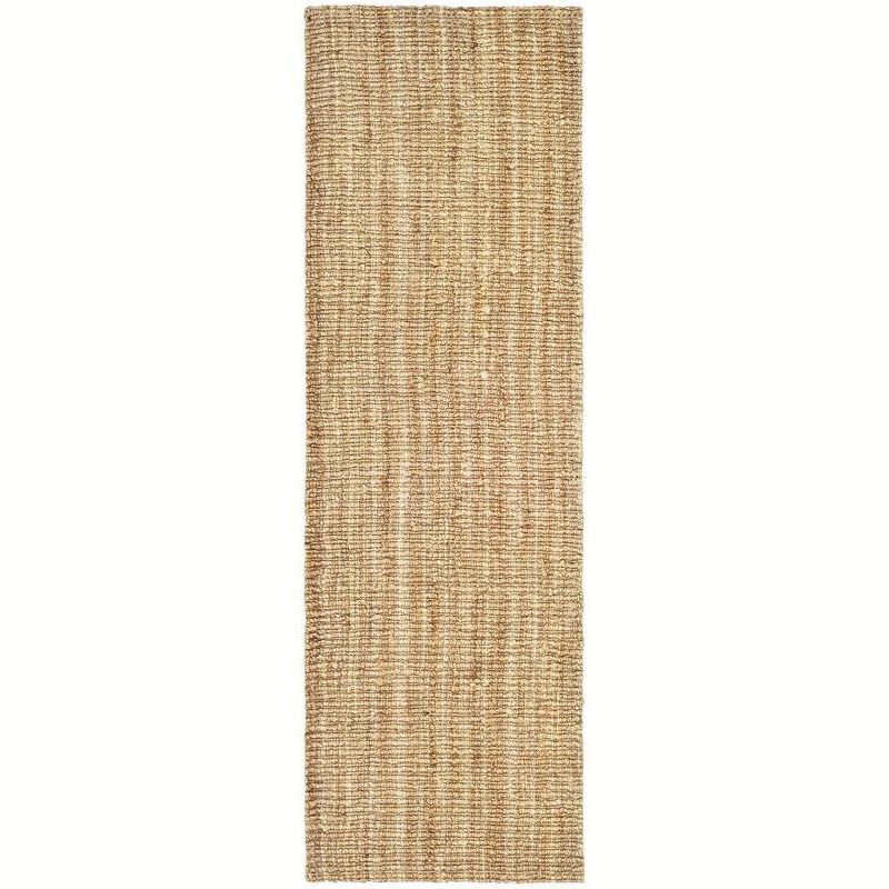 Hand-Knotted Natural Wool Runner Rug - 2' x 10'