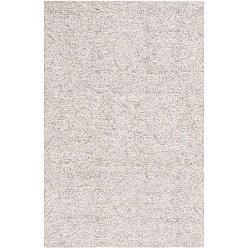 Natural Ivory Hand-Tufted Wool 4' x 6' Area Rug