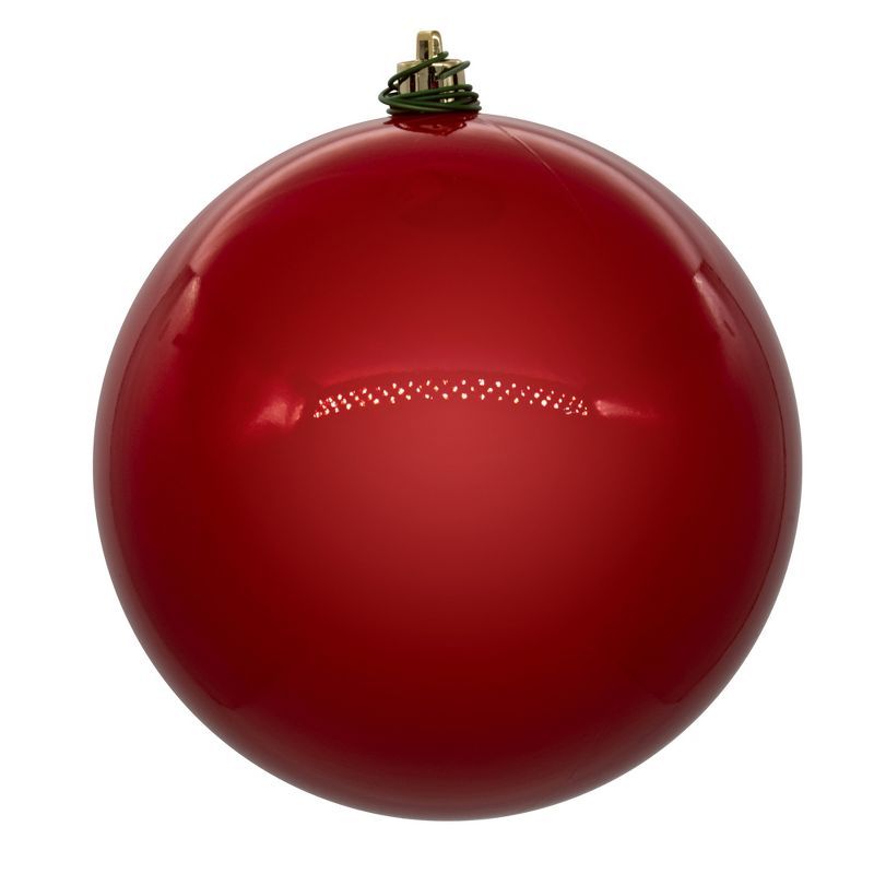 Vickerman 3" Red Shatterproof Plastic Ball Ornament Set