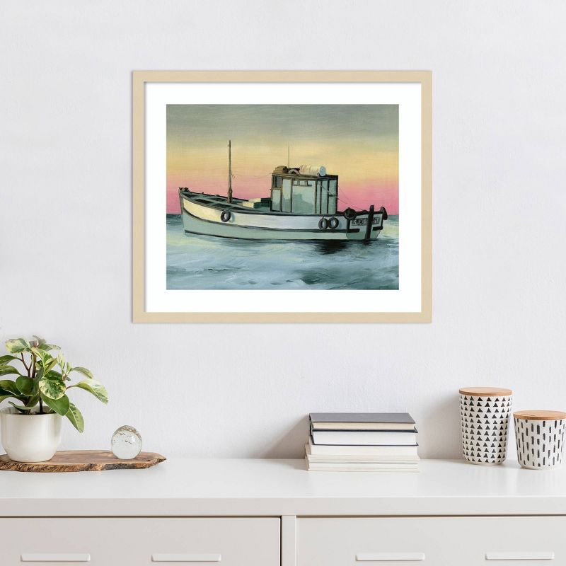 Golden Hour Casting II Coastal Framed Giclee Print