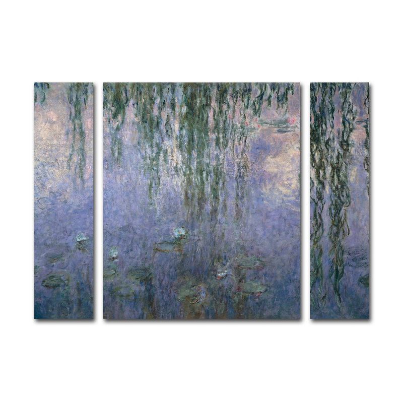 Claude Monet Water Lilies III Multi Panel Canvas Art Set