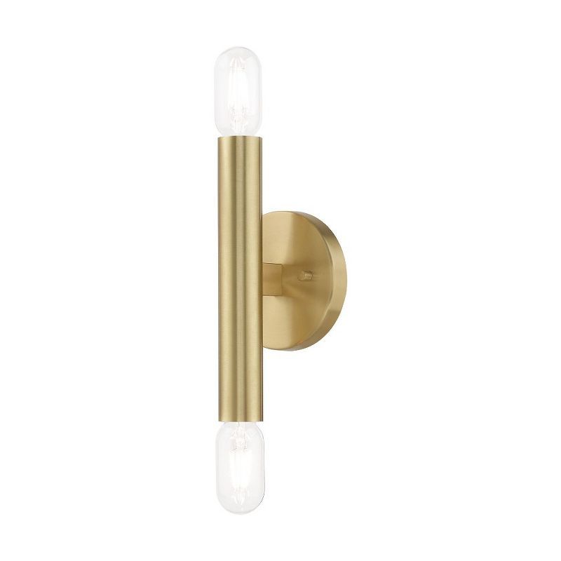 Copenhagen Mid-Century Modern 2-Light Brass Sconce