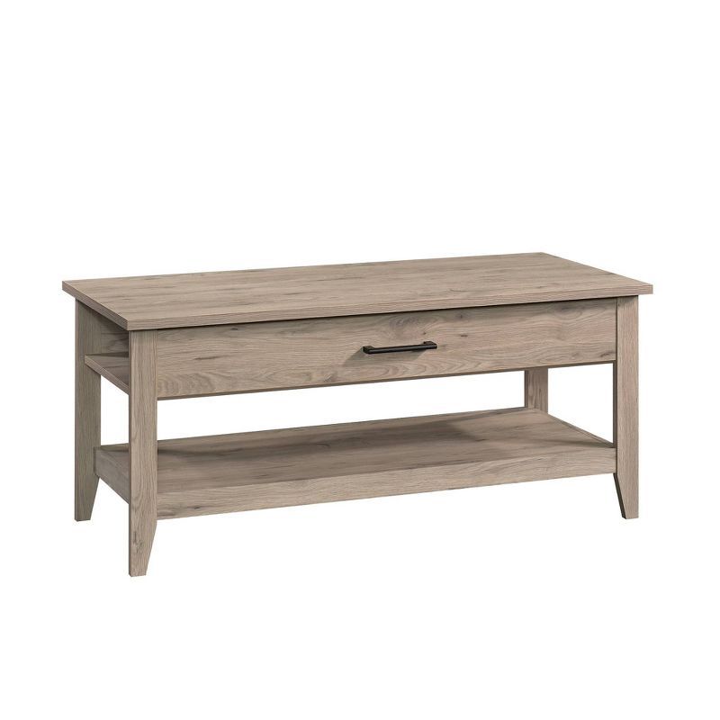 Laurel Oak Lift-Top Coffee Table with Storage and Metal Handle