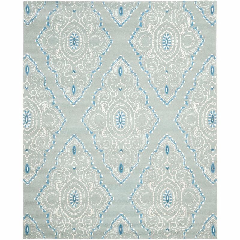 Handmade Tufted Wool Rectangular Area Rug 10' x 14' - Blue