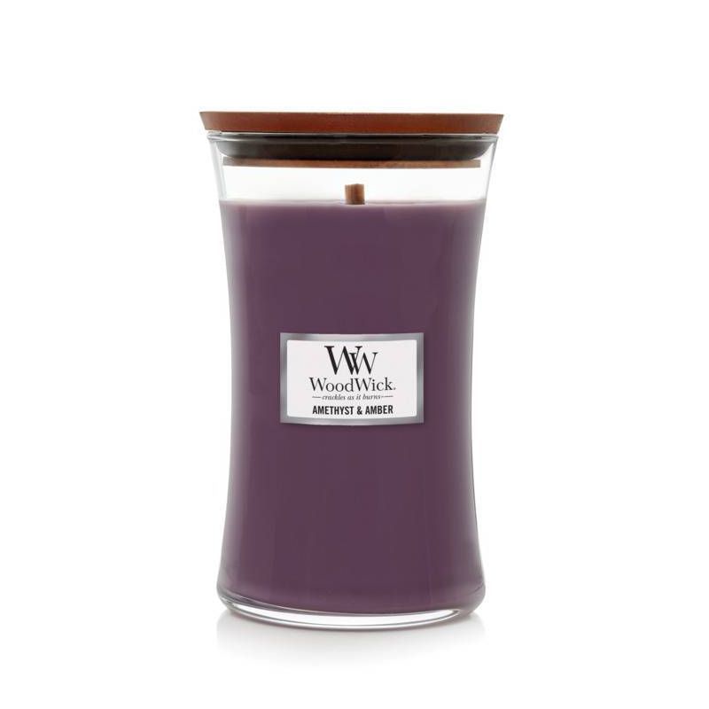 Amethyst & Amber Scented Soy Jar Candle, 21.5 oz