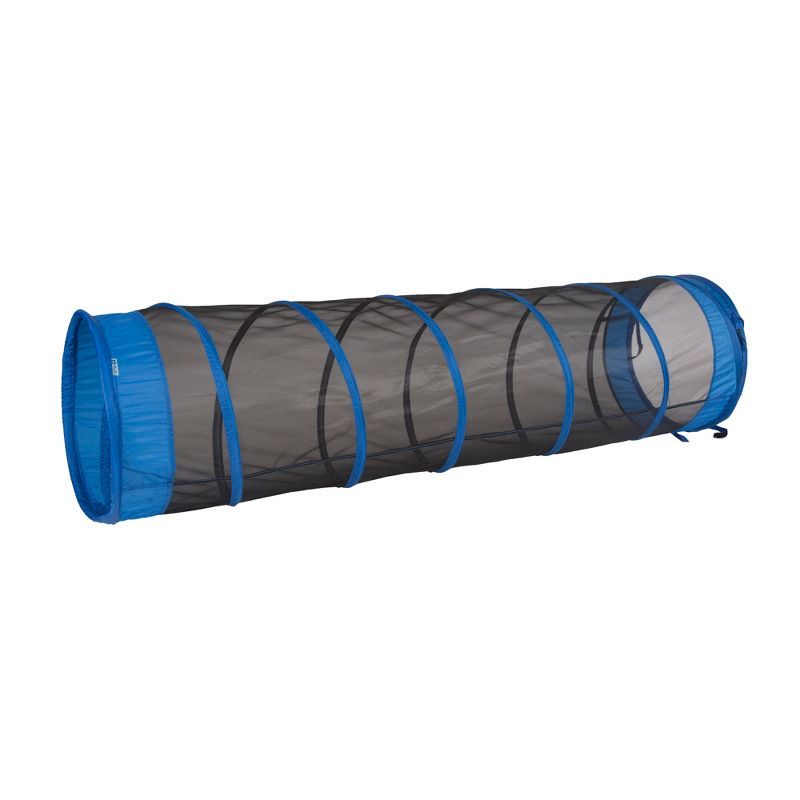 Blue and Black Mesh 6-Foot Kids Play Tunnel