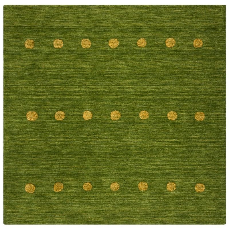 Himalaya HIM590 Hand Loomed Area Rug - Green - 6'x6' - Safavieh.