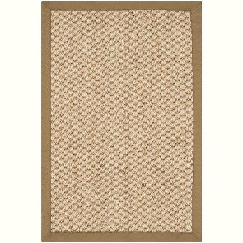 Natural 2' x 3' Handmade Jute Area Rug