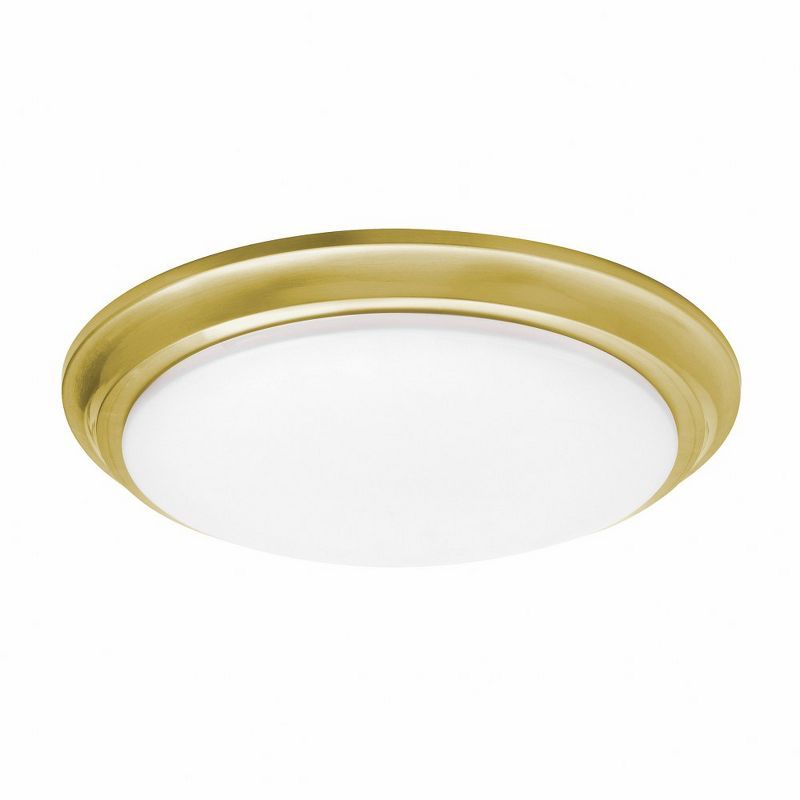 Baron 12'' Satin Brass LED Flush Mount Light