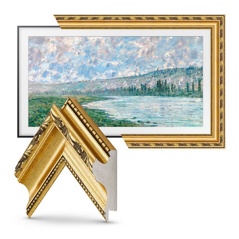 Ornate Gold 43" Decorative Frame for Samsung The Frame TV