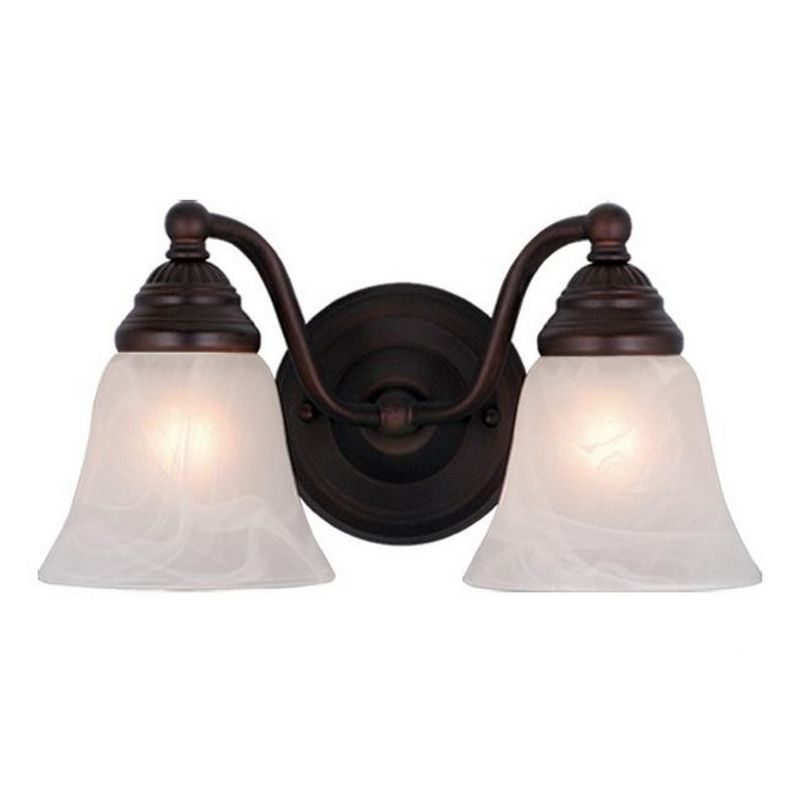 Stanford 13" Bronze Steel Dimmable Vanity Light