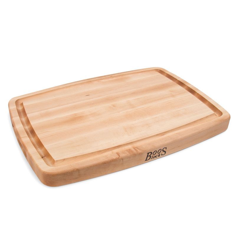 John Boos Reversible Maple Wood Cutting Board with Juice Groove