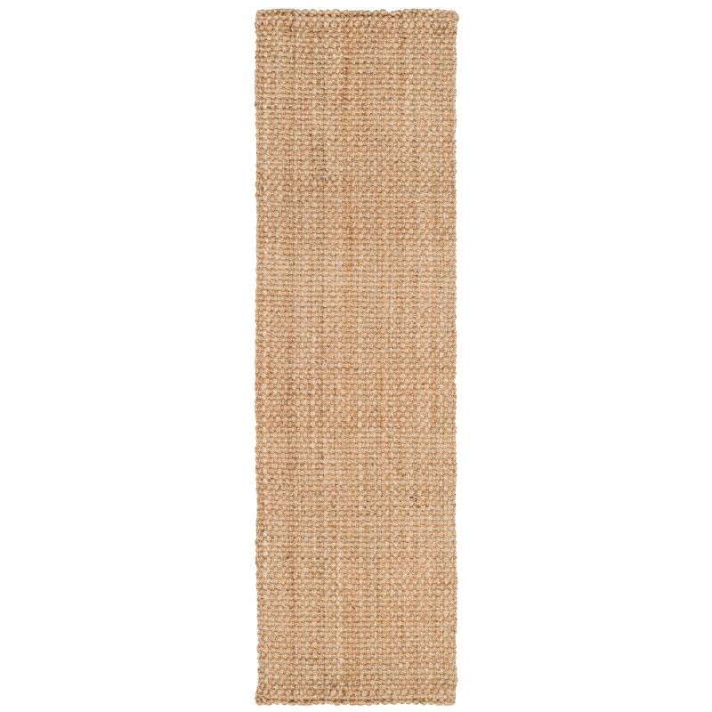 Handwoven Natural Jute Fiber 27'' Farmhouse Area Rug