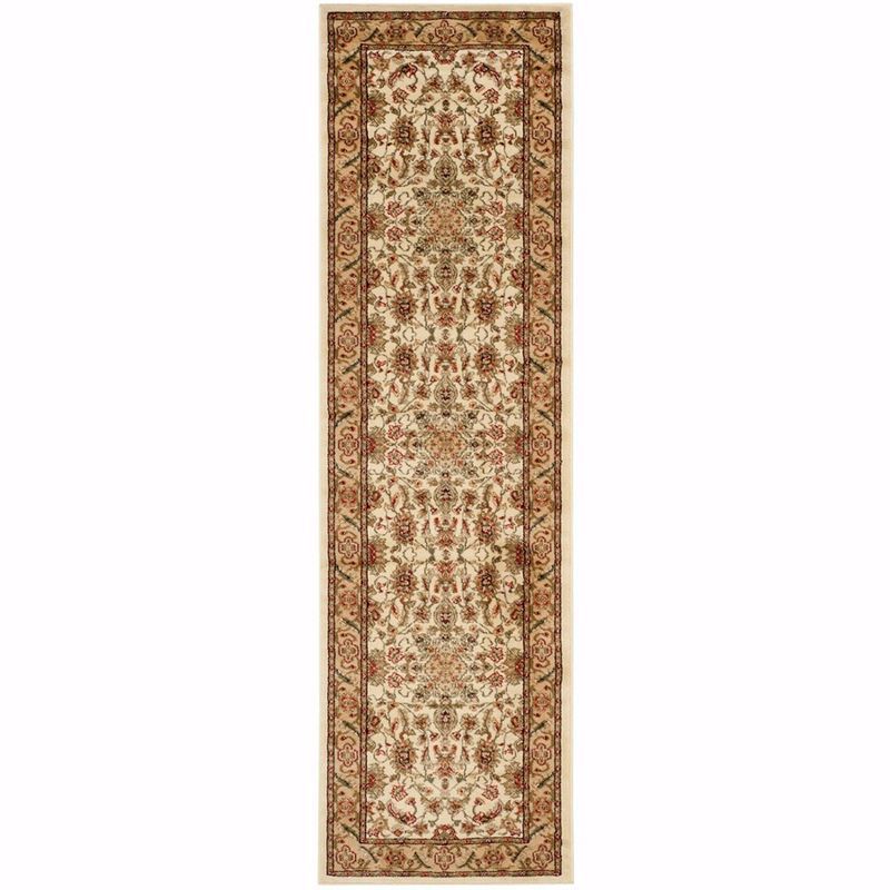 Beige Hand-knotted Synthetic Safavid Style Area Rug