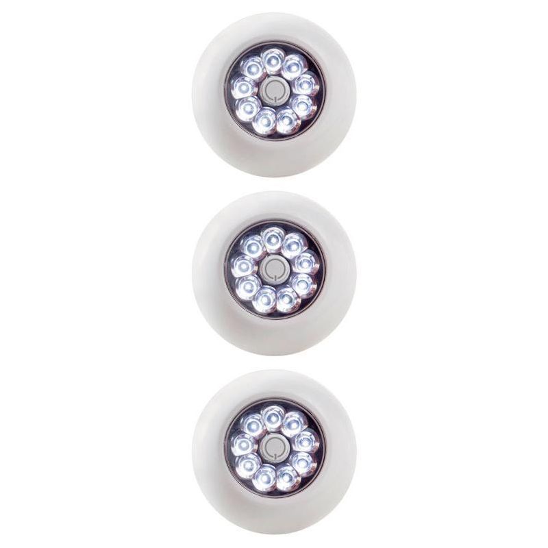 Fulcrum White Battery Powered LED Stair Light 3-Pack