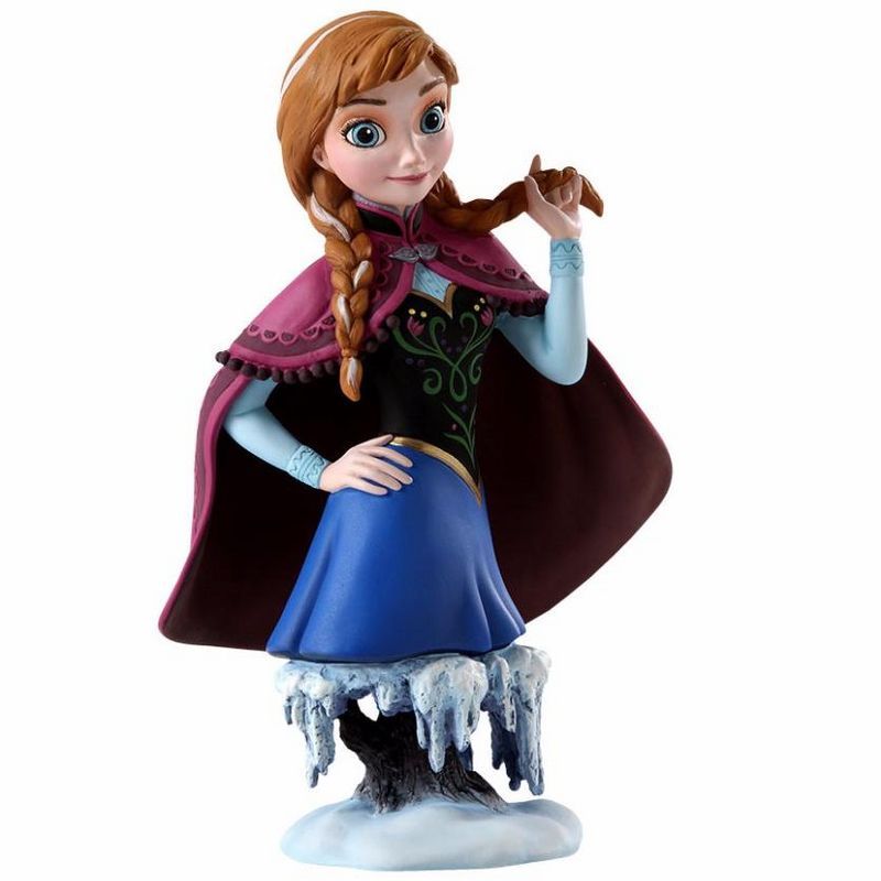 Disney Frozen Anna Blue and Burgundy Resin Figurine