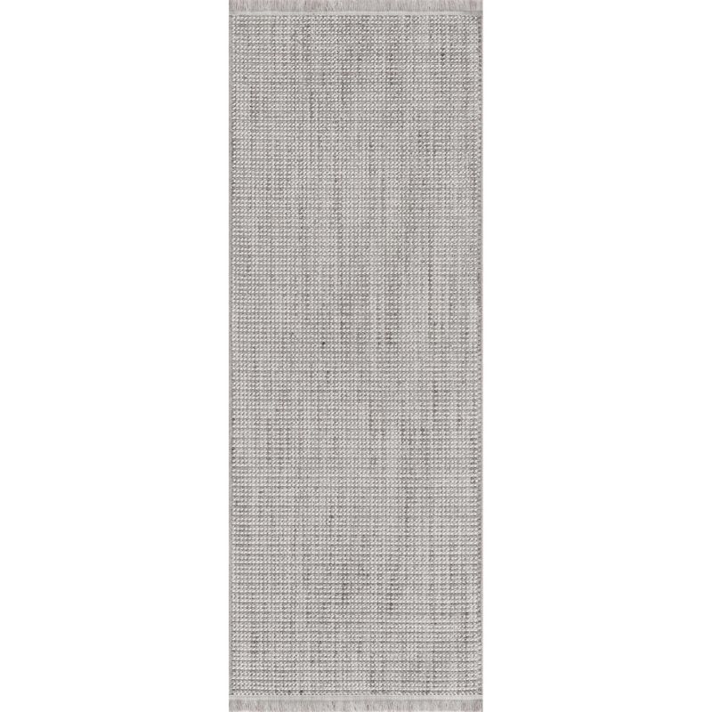 Gowan Cream Low Pile Polyester Runner Rug