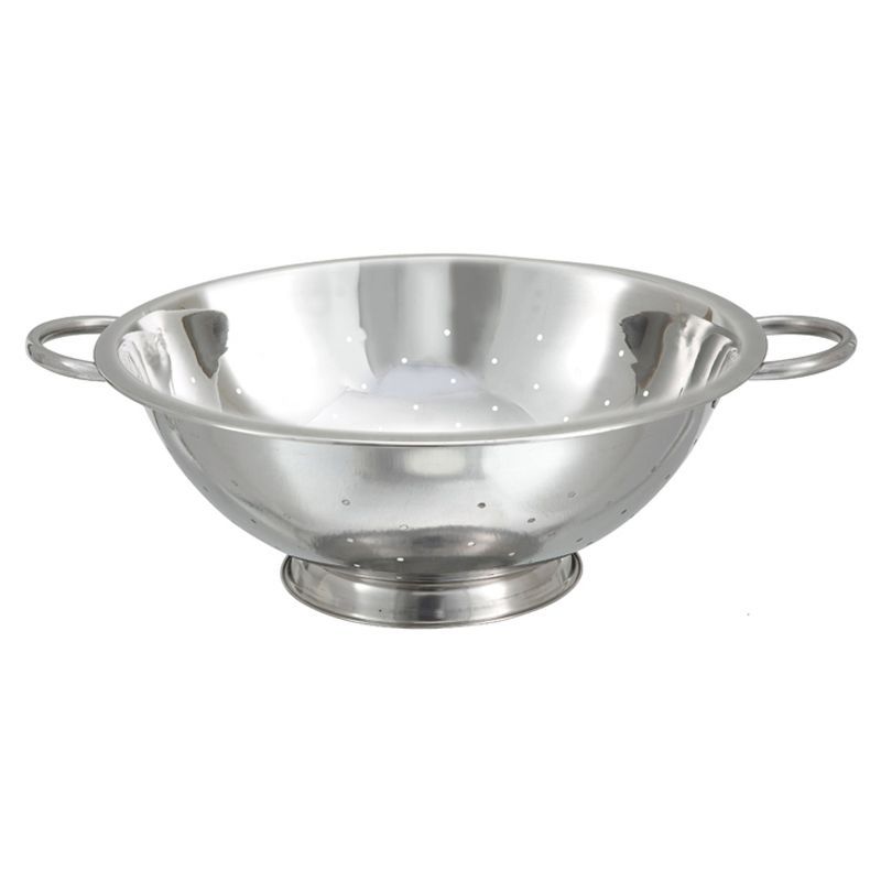 Winco 8-Quart Stainless Steel Colander with Handles