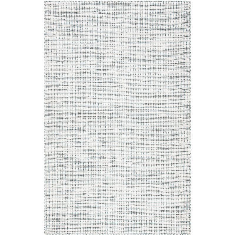 Gray and Ivory Hand-Tufted Wool Rectangular Rug 3' x 5'