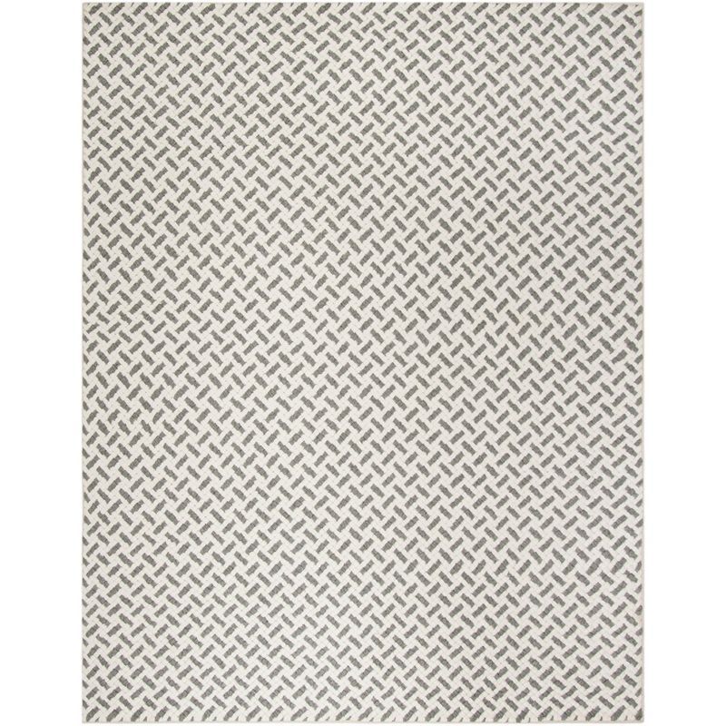 Hand-Tufted Elegance Gray Wool & Viscose 8' x 10' Area Rug