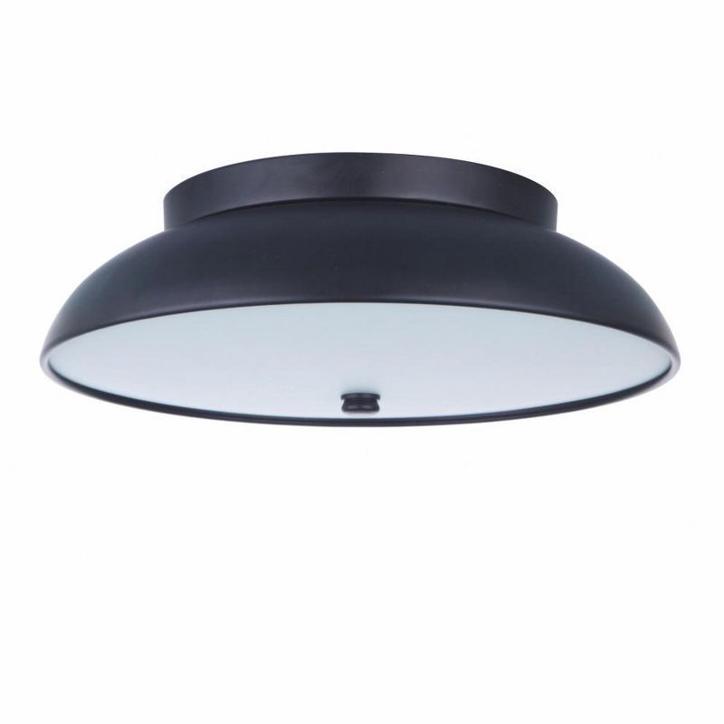 Modern Black and White LED Flush Mount Ceiling Light