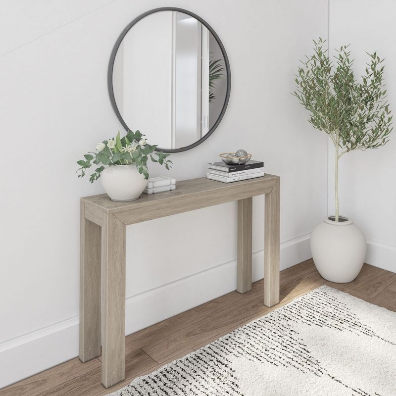 Seashell Pine Wood Console Table with Storage, 46.25"